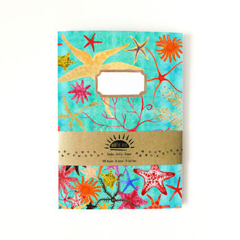 Asterozoa Starfish Print A5 Lined Journal, 3 of 10