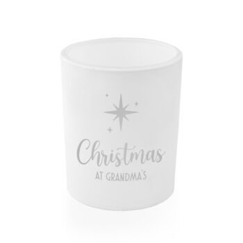 Personalised Christmas Star Candle Holder, 7 of 8