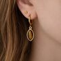 Waterproof Tigers Eye Earrings, thumbnail 2 of 5