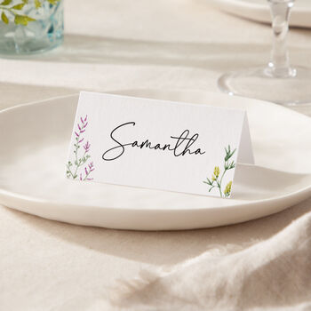 Wildflowers Wedding Place Cards, 2 of 2