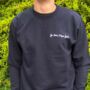 Je Suis Papa Embroidered Slogan Sweatshirt For Dads, thumbnail 2 of 2