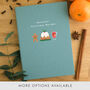 Personalised Christmas Recipes A5 Cloth Bound Notebook, thumbnail 1 of 8