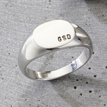 Men's Personalised Signet Ring, 5 of 9