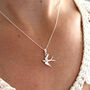 Sterling Silver Swallow Pendant Necklace, thumbnail 1 of 8