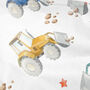 Tractor And Digger Gift Wrapping Paper Roll Or Folded, thumbnail 3 of 4