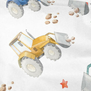 Tractor And Digger Gift Wrapping Paper Roll Or Folded, 3 of 4