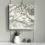 Golf Course Map Printed On Wood, thumbnail 5 of 11