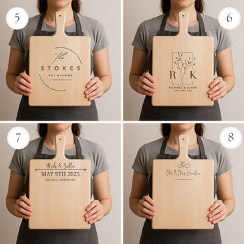 Personalised Bespoke Chopping Board With Multiple Design Options, 5 of 10