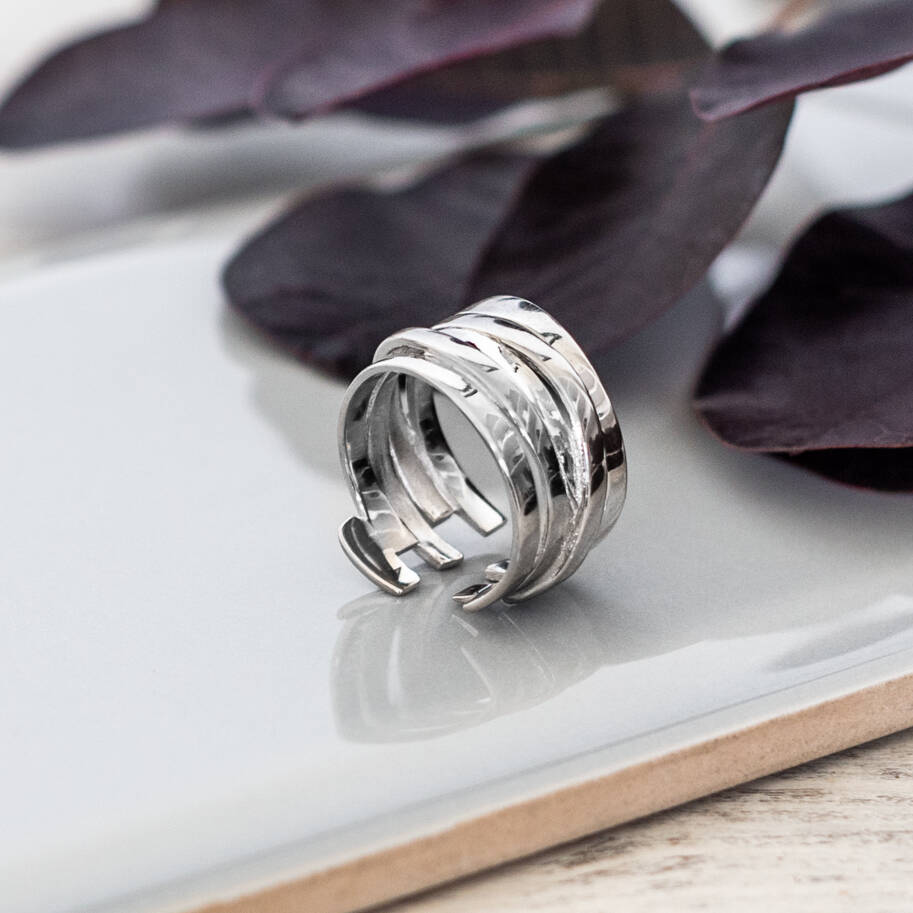 Silver Wave Ring, 1 of 5