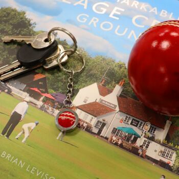 Personalised Cricket Ball Key Chain/Keyring, 6 of 6