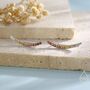 Sterling Silver Ombre Garnet Red Cz Crawler Earrings, thumbnail 1 of 12