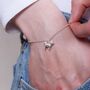 Personalised 3D Bichon Frise Silver Chain Bracelet, thumbnail 1 of 10