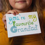 Favourite Grandad Funny Birthday Or Father's Day Card, thumbnail 1 of 3
