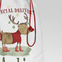 Whimsical Reindeer Christmas Sack, thumbnail 4 of 4