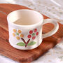 G Decor Petal Wildflower Handmade Ceramic Mug Hand Painted Floral, thumbnail 4 of 5