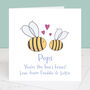 Grandad You're The Bee's Knees Personalised Father's Day Card, thumbnail 2 of 2