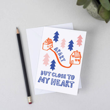 Apart But Close To My Heart Greeting Card, 2 of 2