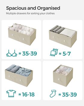 Five Drawer Fabric Storage Organizer For Any Room, 6 of 12