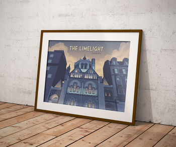 Limelight Club London Travel Poster Art Print, 5 of 8