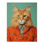 Main Coon Ginger Pet Cat Portrait Fun Wall Art Print, thumbnail 6 of 6