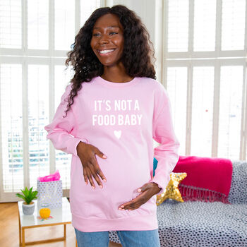 'It's Not A Food Baby' Mum To Be Maternity Sweatshirt, 3 of 11