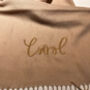 Classic Woven Scarf With Personalised Embroidered Name, thumbnail 4 of 12