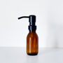 Refillable Amber Bottle With Black Metal Pump, thumbnail 3 of 6