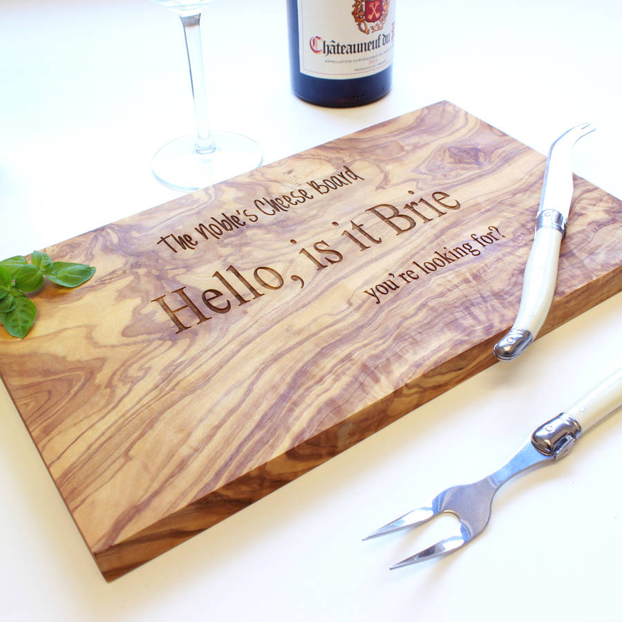 personalised engraved cheese board by the rustic dish ...