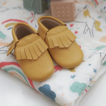 Fringe Baby Moccasin Style Shoes, 2 of 5