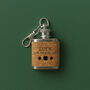 Mini Cork Hipflask 'Luck Of The Irish' | Keyring | Irish Gift | Souvenir Gift, thumbnail 1 of 2