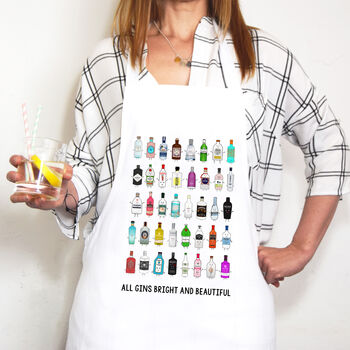 'All Gins Bright And Beautiful' Apron, 3 of 4