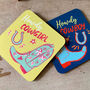 Howdy Cowboy / Cowgirl Coasters, thumbnail 1 of 8