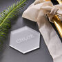 Frosted Hexagon Wedding Place Setting, thumbnail 1 of 4