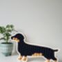 Sausage Dog Plywood And Wool Decoration, thumbnail 3 of 3
