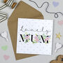 'Lovely Mum' Birthday Card, thumbnail 1 of 2