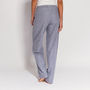 Women's Pyjama Trousers Ash Grey Herringbone Flannel, thumbnail 2 of 4