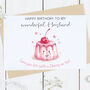Personalised Happy Birthday Husband Cherry Card, thumbnail 2 of 2
