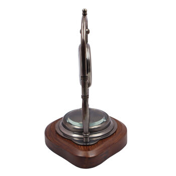 Personalised Desk Clock With Compass, 7 of 12