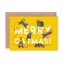 Pack Of Eight Festive Cat Christmas Cards, thumbnail 5 of 7