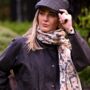 Woodland Animals Print Scarf In Personalised Gift Box, thumbnail 5 of 7