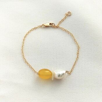 Citrine And Pearl Bracelet, 2 of 2
