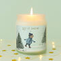 Let It Snow Scented Candle • White Jar Candle • Little Bear Co • Festive Gift, thumbnail 1 of 2