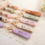 Personalized Floral Beaded Keychain Gift For Her, thumbnail 2 of 8