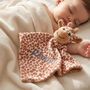 Personalised Giraffe Comforter – Baby Lovey Blanket, thumbnail 1 of 9