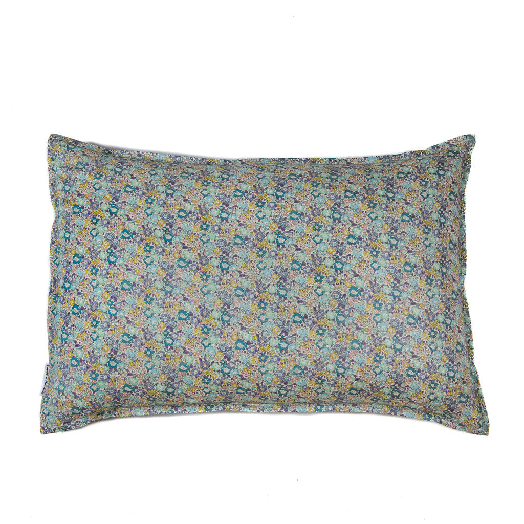 Pillowcase Made With Liberty Fabrics Pastel Selection By Poppy And