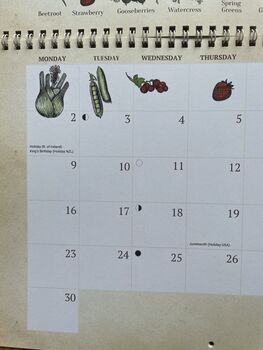 2025 Calendar UK Seasonal Fruit And Vegetable Calendar, 8 of 12