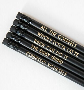 Coffee Lover Pencil Set: All The Coffeels, 6 of 7