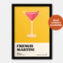 French Martini Print, thumbnail 3 of 7