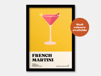 French Martini Print, 3 of 7