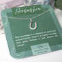 Horseshoe Necklace Sterling Silver Encouragement Gift, thumbnail 4 of 4